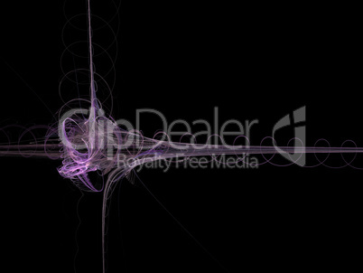 image of one Digital Fractal on Black Color image of one Digital Fractal on Black Color