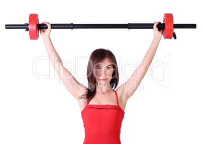 girl weight lifter