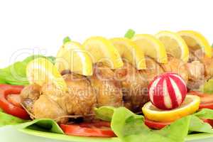 rolled chicken meat