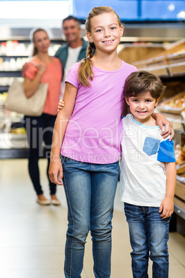 Young family doing some shopping