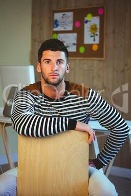 Man relaxing on his chair