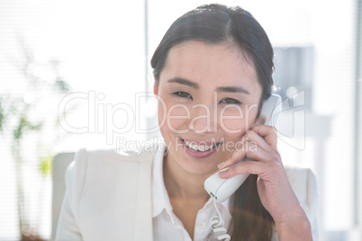 Businesswoman on the telephone