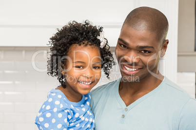 Father and daughter in the kitchen Father and daughter in the kitchen