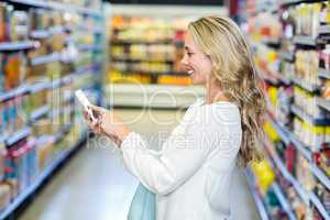 Woman using smartphone