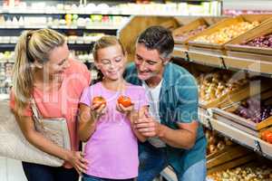 Young family doing some shopping