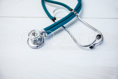 Stethoscope on desk