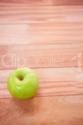 Close up view of an green apple