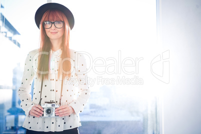 Portrait of smiling hipster woman Portrait of smiling hipster woman