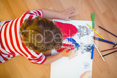 Boy lying on the ground