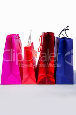 Gift bags on table