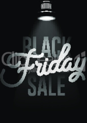 Black Friday sale inscription design template. Black Friday banner, vector illustration.