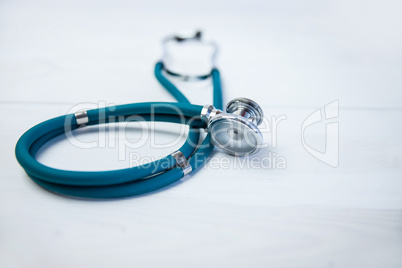 Stethoscope on desk