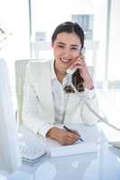 Businesswoman on the telephone