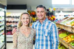 Portrait of smiling bright couple