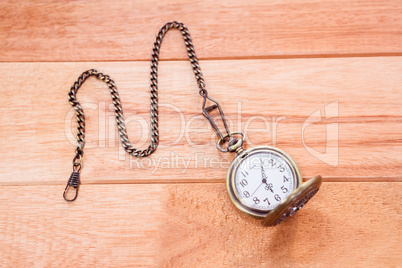 Close up view of a pocket watch