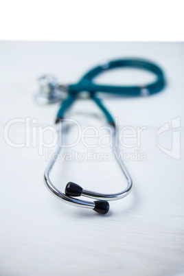 Stethoscope on desk