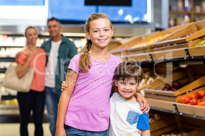 Young family doing some shopping