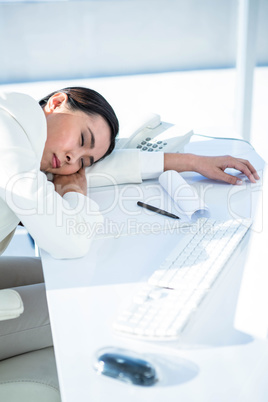 Business woman sleeping Business woman sleeping
