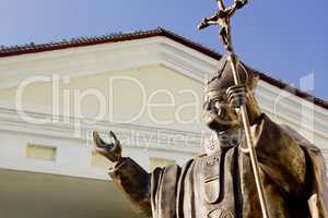 Monument on the territory of the Church of John the Baptist