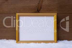 Frame With Copy Space On Snow