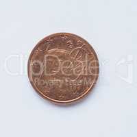 French 2 cent coin
