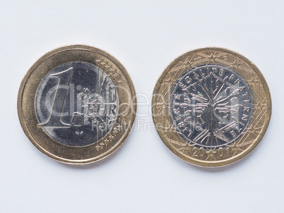 French 1 Euro coin