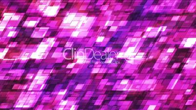 Broadcast Twinkling Slant Hi-Tech Squares, Magenta Purple, Abstract, Loopable, HD