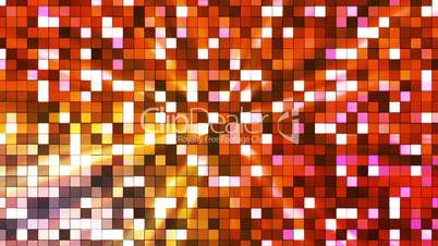 Broadcast Twinkling Hi-Tech Squares, Orange Red, Abstract, Loopable, HD