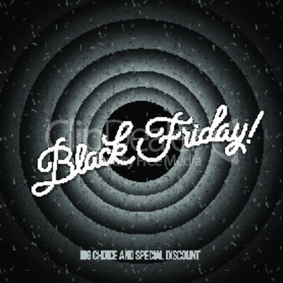 Black Friday sale inscription design template. Black Friday banner, vector illustration.