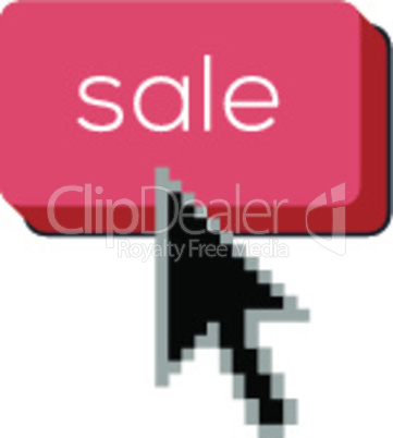Cyber Monday shopping button on keyboard, online shopping and marketing concept, vector illustration.