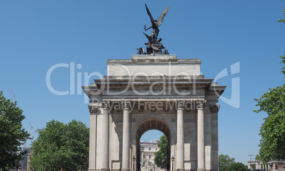 Wellington arch in London