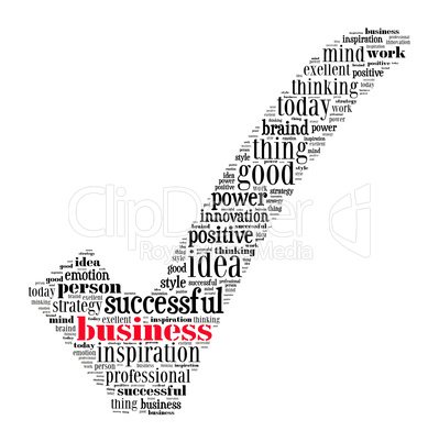 Successful business illustration concept
