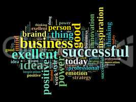 Successful business illustration concept