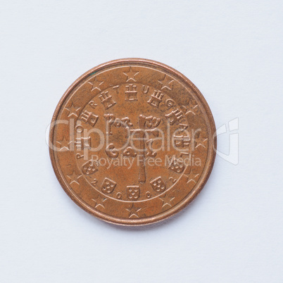 Portuguese 5 cent coin