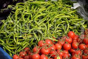 Tomaten und Bohnen