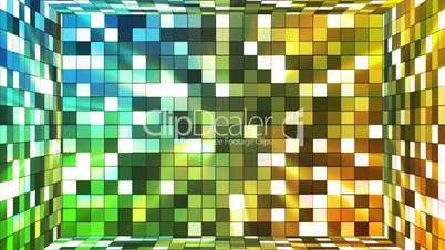 Broadcast Twinkling Hi-Tech Squares Room, Multi Color, Abstract, Loopable, HD