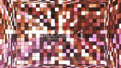 Broadcast Twinkling Hi-Tech Squares Room, Brown Magenta, Abstract, Loopable, HD