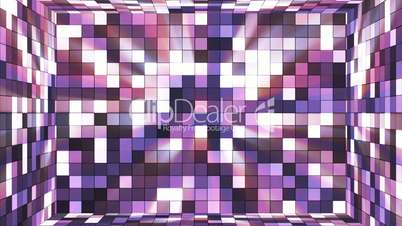 Broadcast Twinkling Hi-Tech Squares Room, Purple Violet, Abstract, Loopable, HD