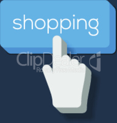 Cyber Monday button on keyboard, online shopping and marketing concept, vector illustration.