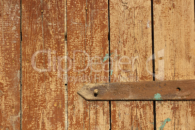 Fragment of ancient wooden door