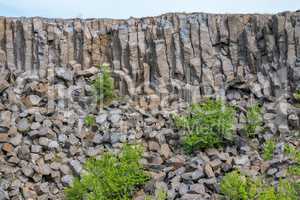 Interesting columnar basalt