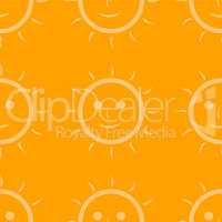 Seamless pattern of sun