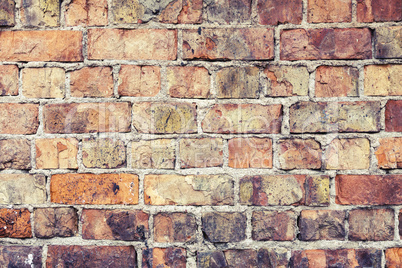 Grunge urban background of a brick wall