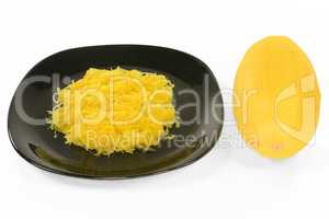 Cooked and Raw Spaghetti Squash