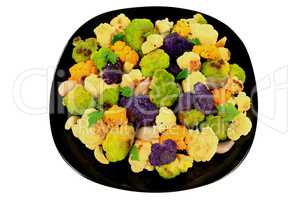 Roasted multicolored Cauliflower