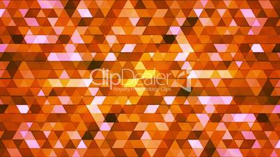Broadcast Twinkling Polygon Hi-Tech Triangles, Orange Magenta, Abstract, Loopable, HD