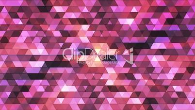 Broadcast Twinkling Polygon Hi-Tech Triangles, Magenta Purple, Abstract, Loopable, HD