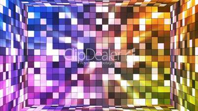 Broadcast Twinkling Hi-Tech Squares Room, Multi Color, Abstract, Loopable, HD