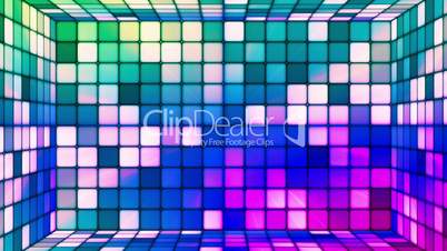 Broadcast Twinkling Hi-Tech Cubes Room, Multi Color, Abstract, Loopable, HD