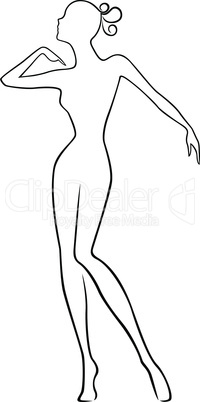 Abstract slender female
